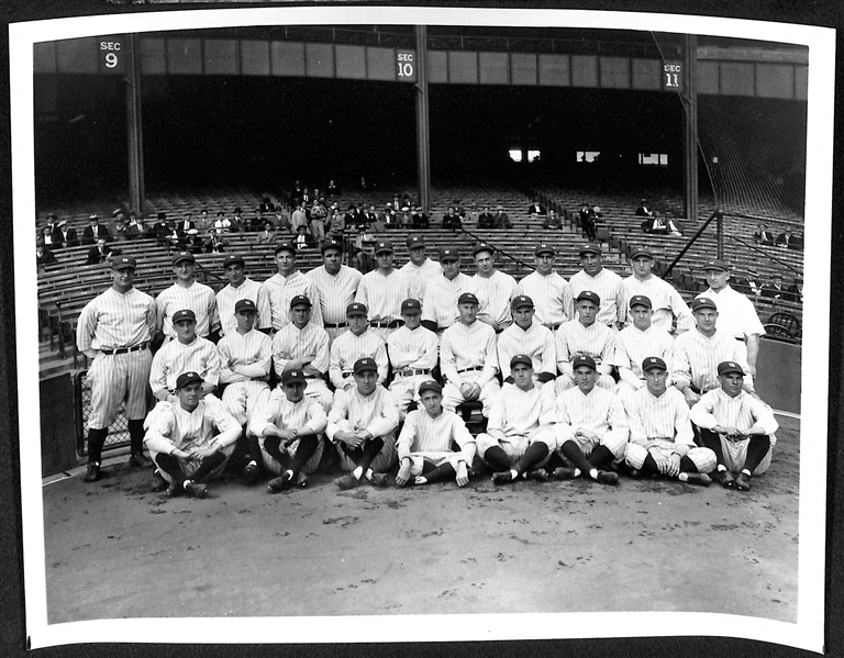 c. 1960s Type 2 Photo of the 1927 New York Yankees Murderers' Row w. PSA/DNA Letter of Authenticity
